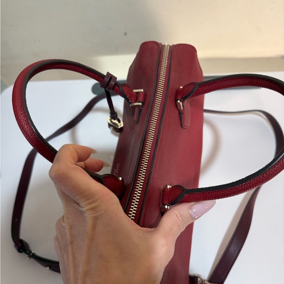 Kate Spade Red ZIP CODE Medium Satchel bag *NEW* *VINTAGE* - Picture 5 of 10